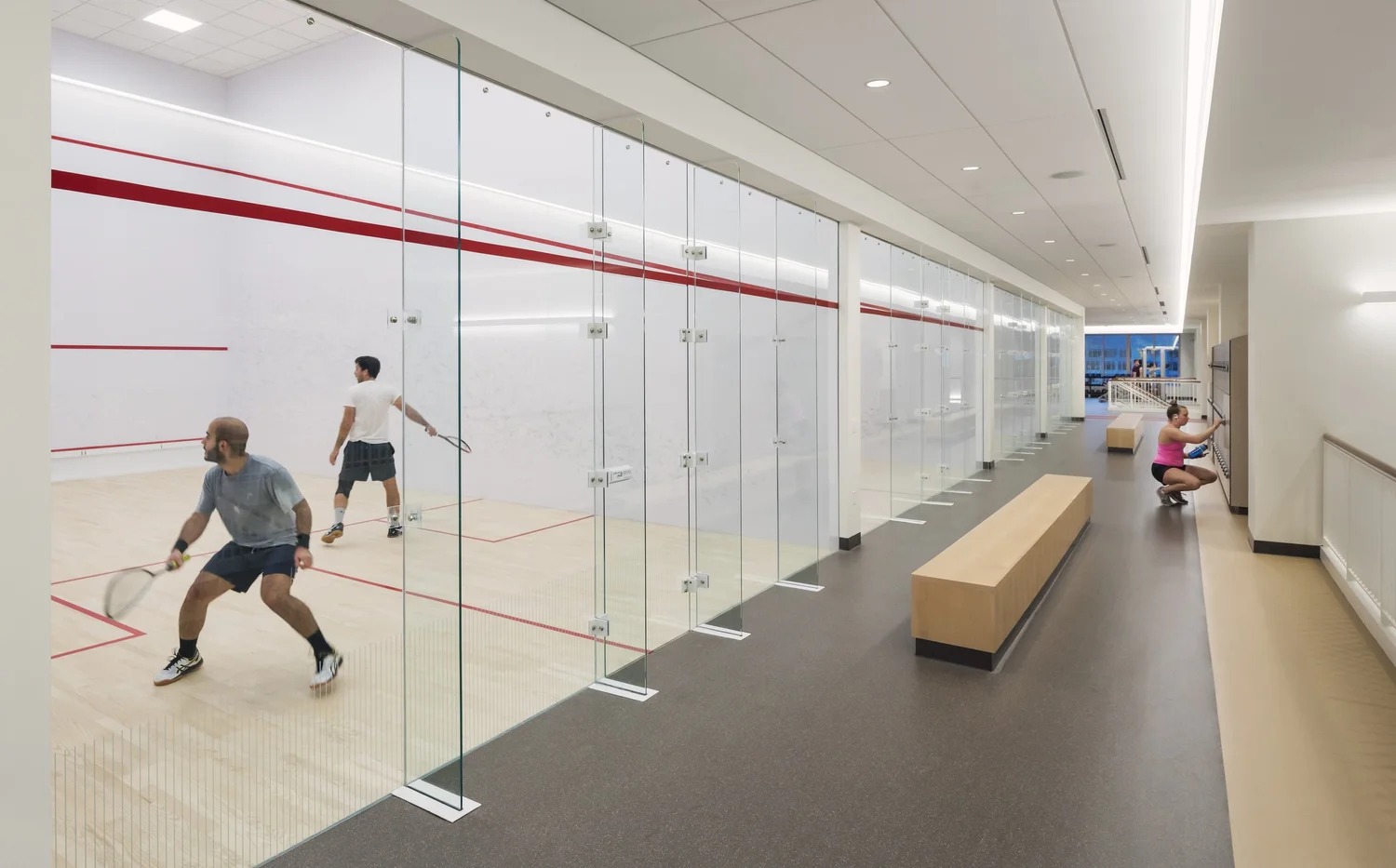 Boston College Recreation Center, squash courts
