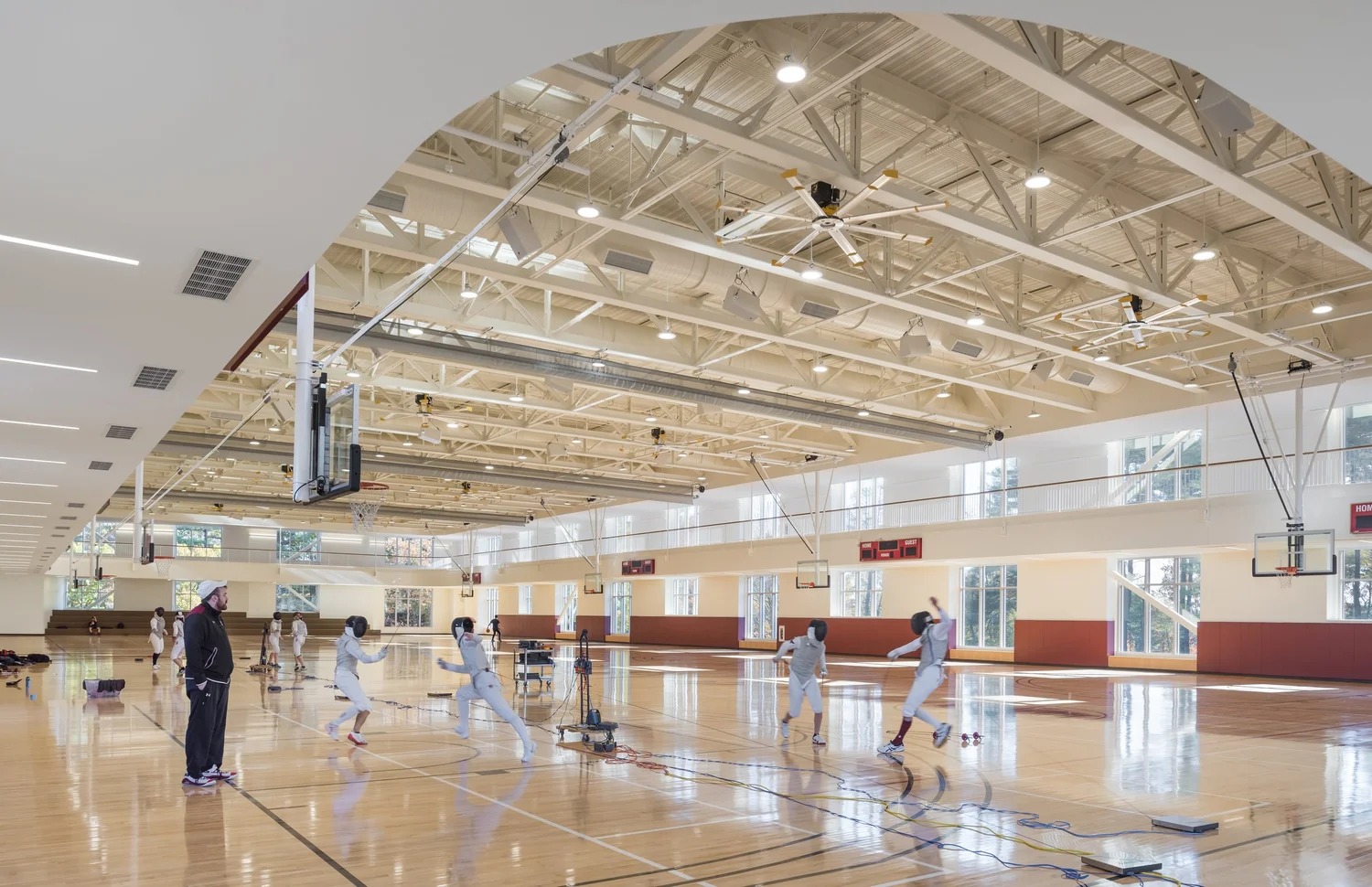 Boston College Recreation Center, rock climbing wall