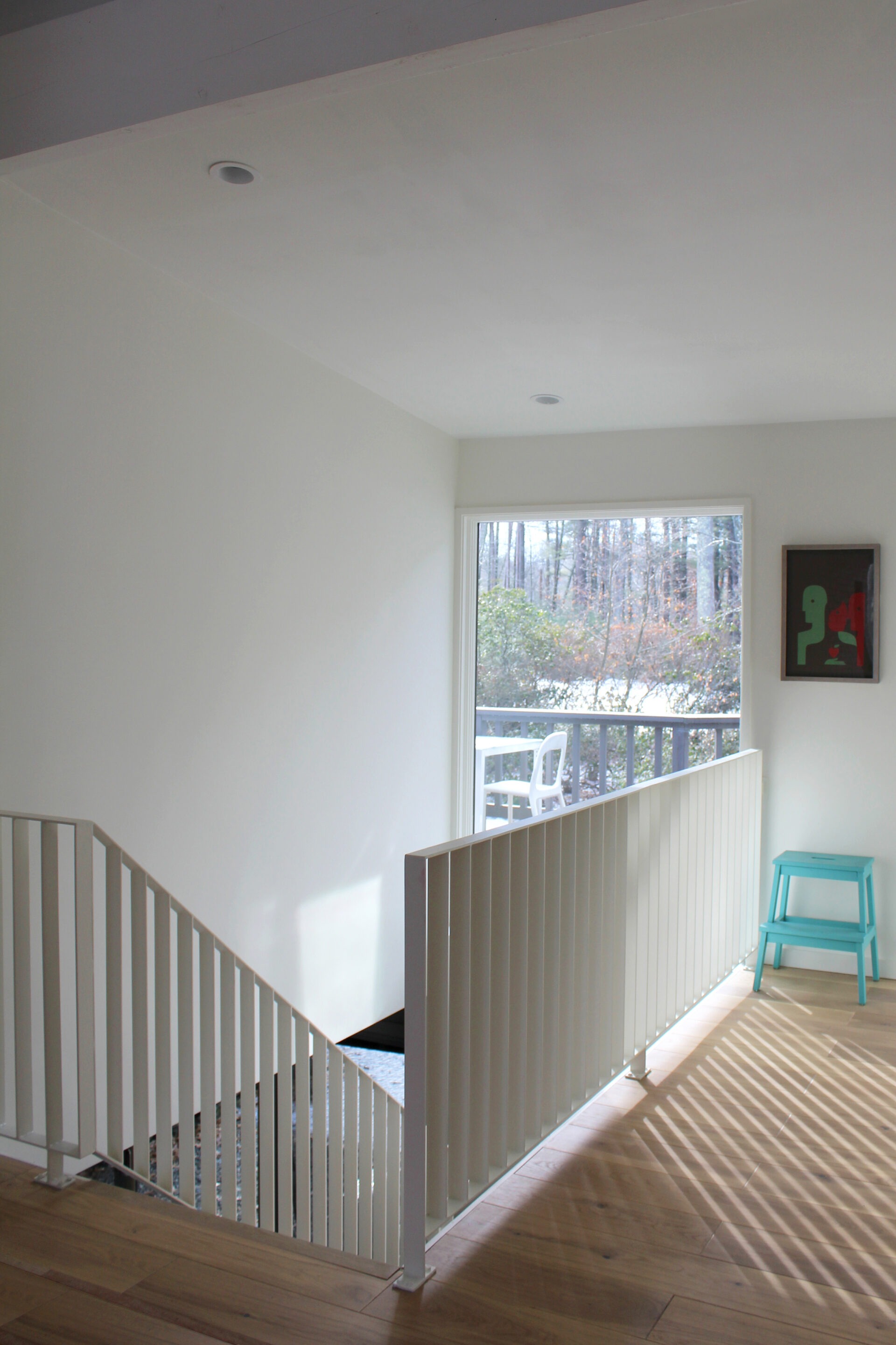 Concord Residence, upstairs landing with new window over stair