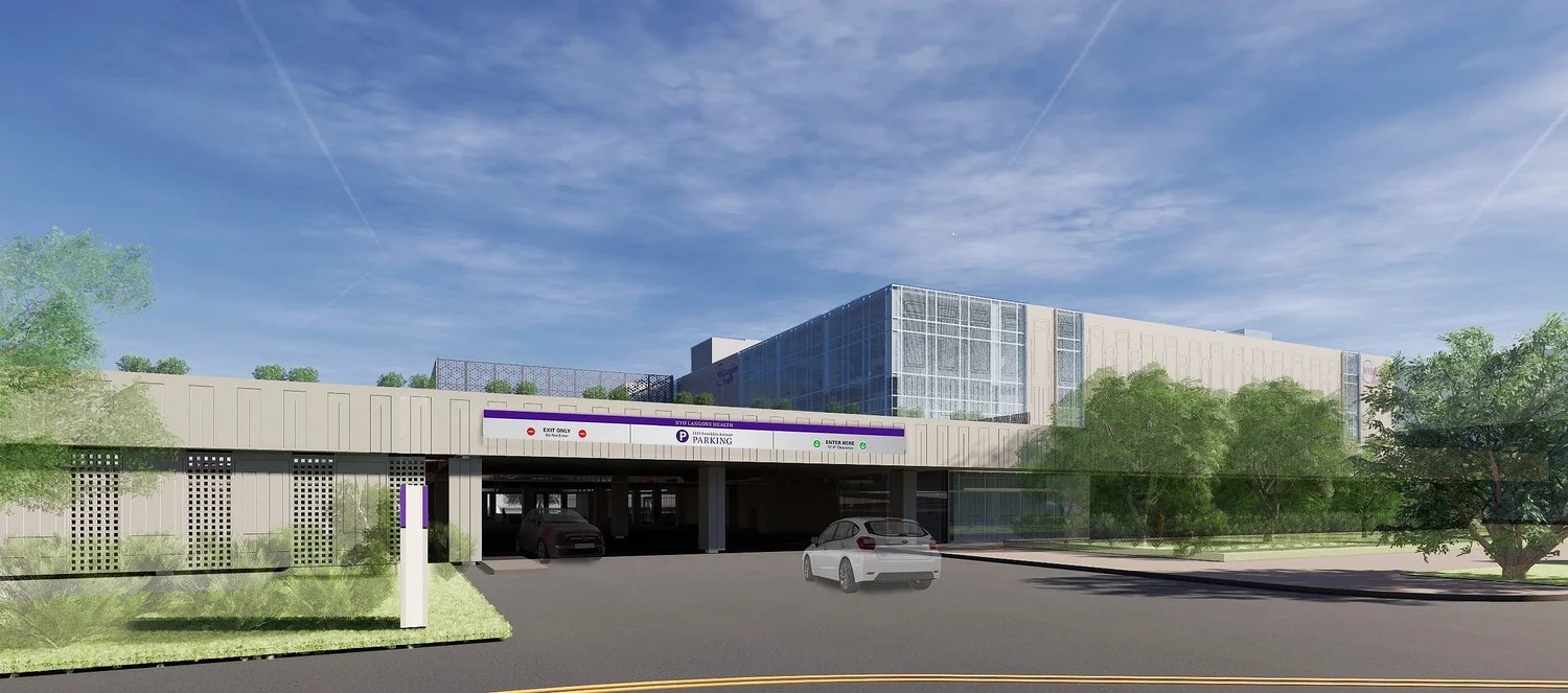 NYU Langone Health, parking garage entrance