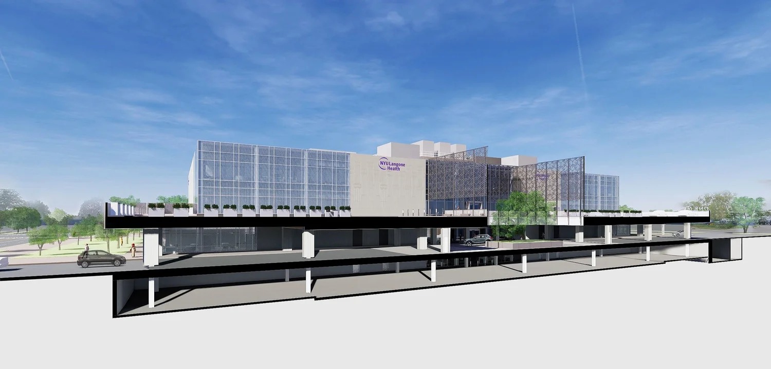 NYU Langone Health, building section perspective