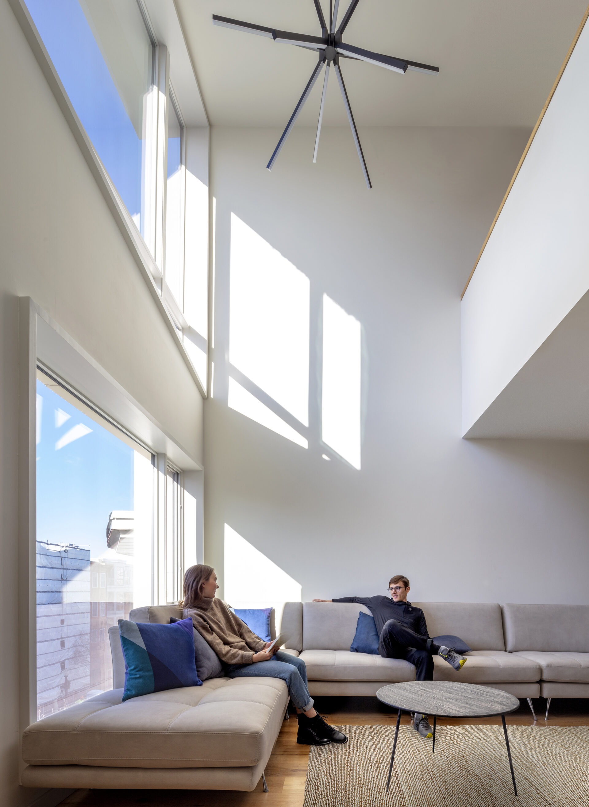 West Broadway Housing, interior living room